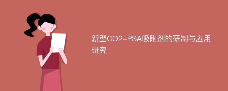 新型CO2-PSA吸附剂的研制与应用研究